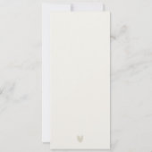 New Orleans Louisiana Watercolor Wedding Menu Einladung (Rückseite)