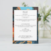 New Orleans Louisiana Wedding Details Retro Einladung (Stehend Vorderseite)