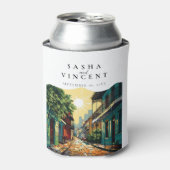 New Orleans Louisiana Wedding Retro Dosenkühler (Kanne Vorderseite)