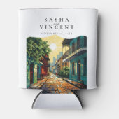 New Orleans Louisiana Wedding Retro Dosenkühler (Vorderseite)