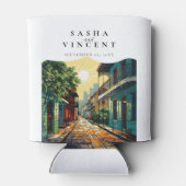 New Orleans Louisiana Wedding Retro Dosenkühler (Rückseite)
