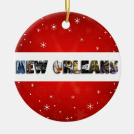 New Orleans Louisiana Weihnachten Keramik Ornament