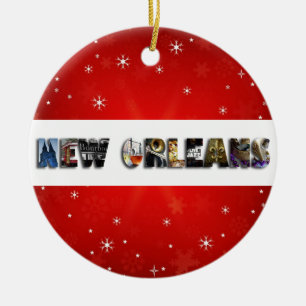 New Orleans Louisiana Weihnachten Keramik Ornament