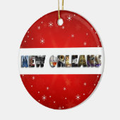 New Orleans Louisiana Weihnachten Keramik Ornament (Links)