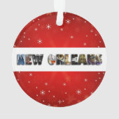 New Orleans Louisiana Weihnachten Ornament (Rückseite)