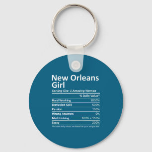 New Orleans Mädchen La Louisiana Lustige Stadt Hei Schlüsselanhänger