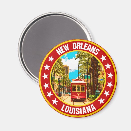 New Orleans Magnet (Vorderseite/Rückseite)