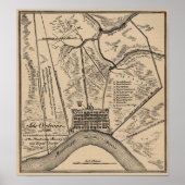 New Orleans Map 1798 Poster (Vorne)