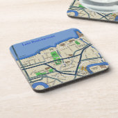 New Orleans Map Untersetzer (Linke Seite)