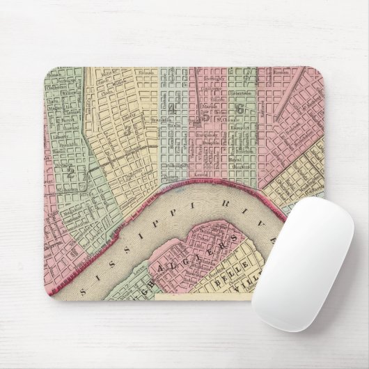New Orleans Map von Mitchell Mousepad (Mit Mouse)
