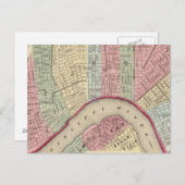 New Orleans Map von Mitchell Postkarte (Vorne/Hinten)