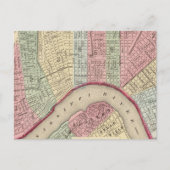 New Orleans Map von Mitchell Postkarte (Vorderseite)