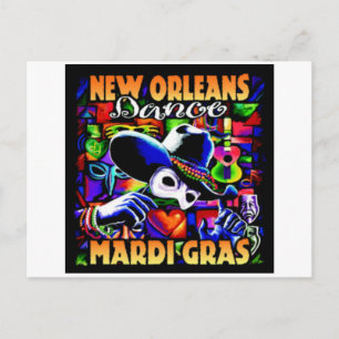 New Orleans Mardi Gras #010 Postkarte
