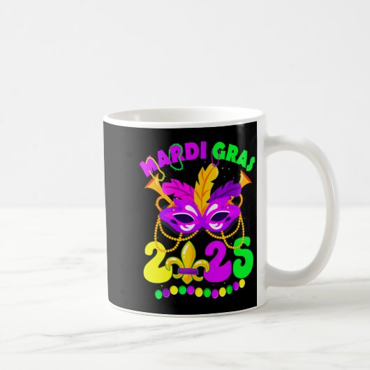New Orleans Mardi Gras 2025 Funny Fleur De Lis New Kaffeetasse (Rechts)