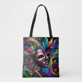 New Orleans Mardi Gras Abstrakte Kunst Tasche (Vorderseite)