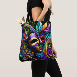 New Orleans Mardi Gras Abstrakte Kunst Tasche