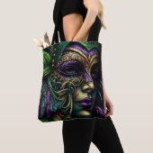 New Orleans Mardi Gras Abstrakte Kunst Tasche (Von Nahem)