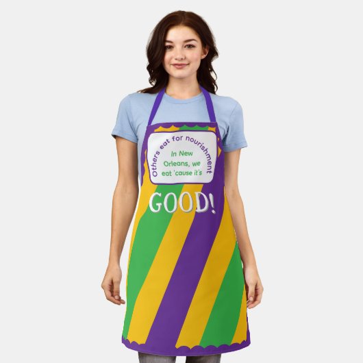 New Orleans Mardi Gras All-over Print-Schürze Schürze (Getragen)