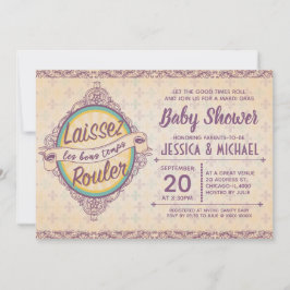 New Orleans Mardi Gras Baby Shower Einladung