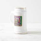 New Orleans Mardi Gras Bierglas (Vorderseite Links)