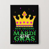 New Orleans Mardi Gras King Button (Vorderseite)