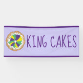 New Orleans Mardi Gras King Cakes Banner (Horizontal)