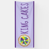 New Orleans Mardi Gras King Cakes Banner (Vertikal)
