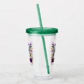 New Orleans Mardi Gras lila gelb grün Acryltrinkbecher (Links)