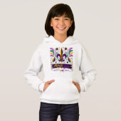 New Orleans Mardi Gras lila gelb grün Hoodie (Vorne ganz)