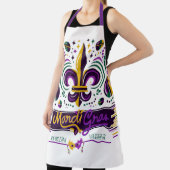 New Orleans Mardi Gras lila gelb grün Schürze (InSitu)