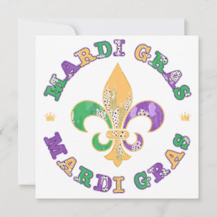 New Orleans Mardi Gras Lilie Save The Date