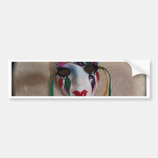 New Orleans Mardi Gras Mask Autoaufkleber (Vorne)