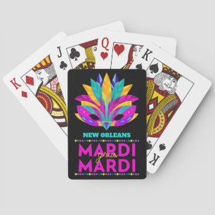 New Orleans Mardi Gras Mask Cards Spielkarten
