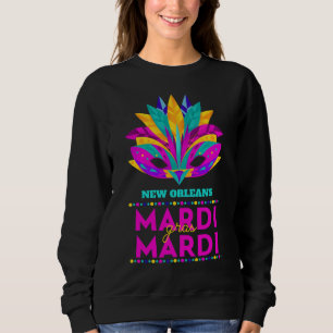 New Orleans Mardi Gras Mask Sweatshirt