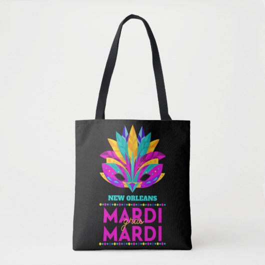New Orleans Mardi Gras Mask Tasche (Vorderseite)