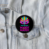 New Orleans Mardi Gras Maske Button (Beispiel)