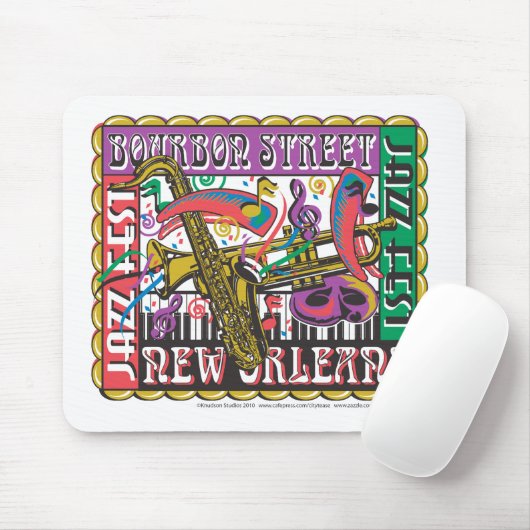 New Orleans Mardi Gras Mousepad (Mit Mouse)