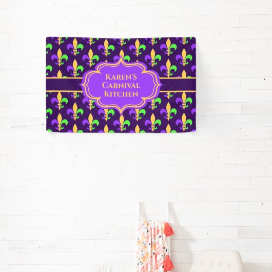 New Orleans Mardi Gras oder Karneval Banner (InSitu)