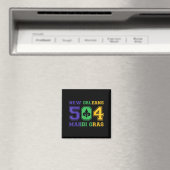 New Orleans Mardi Gras Outfit 504 Louisiana Carniv Magnet (In Situ (Geschirrspüler))