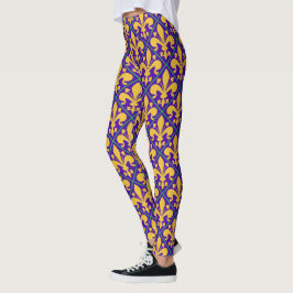 New Orleans Mardi Gras Party Lilie Leggings