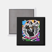 New Orleans Mardi Gras Trombone Sticker Magnet (Vorderseite/Rückseite)