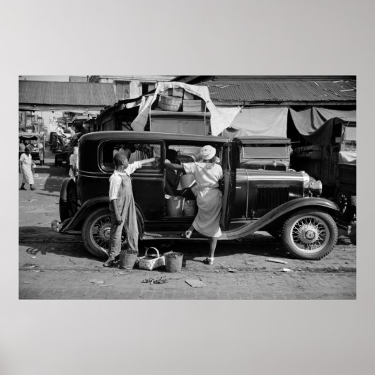 New Orleans Market, 1930er Poster (Vorne)