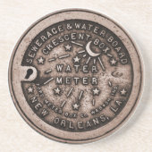 New Orleans Meter Cover Sandstein Untersetzer (Vorne)