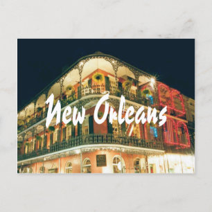 New Orleans mit Foto im französischen Viertel Postkarte