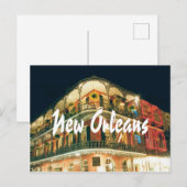 New Orleans mit Foto im französischen Viertel Postkarte (Vorne/Hinten)