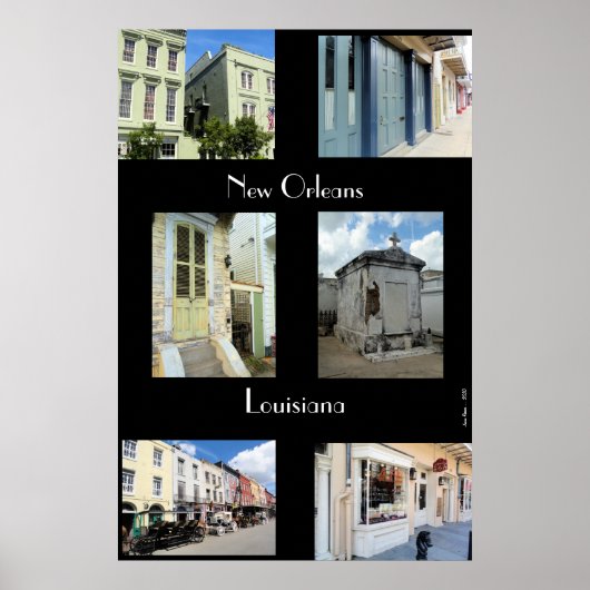 New Orleans Montage Poster (Vorne)
