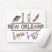 New Orleans Mousepad (Mit Mouse)
