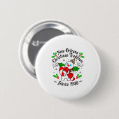 New Orleans Mr Bingle Christmas Tradition Snowman Button (Vorne & Hinten)