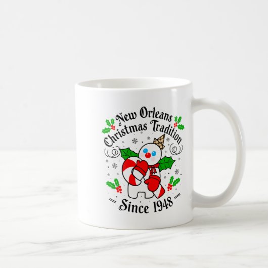 New Orleans Mr Bingle Christmas Tradition Snowman Kaffeetasse (Rechts)
