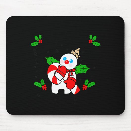 New Orleans Mr Bingle Christmas Tradition Snowman Mousepad (Vorne)